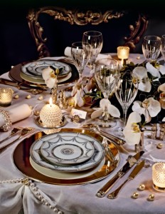 Table Setting Holiday Dinner