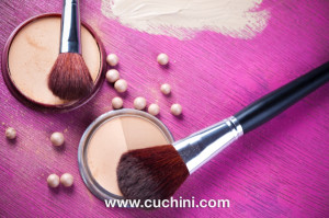 how to clean pressed powder