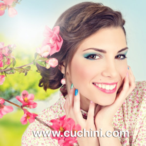 Spring Beauty Colorful Makeup