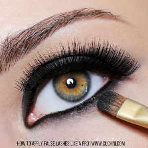 How to apply false lashes like a pro