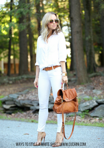 supporting image 1 - Ways to style a white shirt