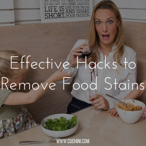 Effective hacks to remove food stains